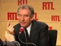le pr�sident du modem r�pondait aux questions de jean-michel aphatie jeudi matin.