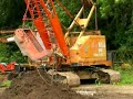 Priestman Cub Dragline at work. Priestman Cub Dragline at work.