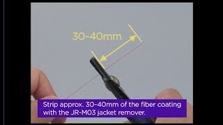 Stripping the fiber coating