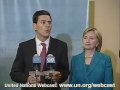 maximsnewsnetwork: 23 september 2009 - untv: united nations media stakeout: he mr. david miliband, britain's foreign secretary on behalf following the p5 meeting on e3 + 3 on iran nuclear program including he hillary rodham clinton, us secretary of state and he bernard kouchner, france's foreign minister and the group of p5 on iran and nuclear non-proliferation outside the un security council at un headquarters in new york. maximsnewsnetwork: news network for the united nations and the international community. see: www.maximsnews.com. 