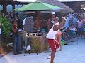 this is my friend Adrian in a dance off at margaritaville in Grand Turk. He's the hottest dancer