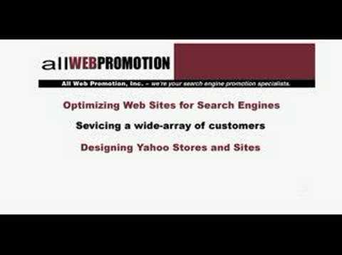 All Web Promotion - Yahoo Store Partner