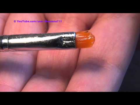 how to clean uv gel off brush