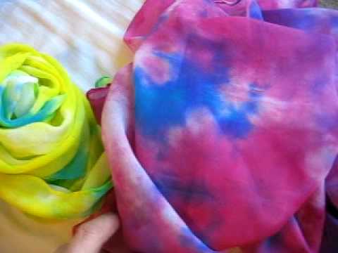 how to dye silk scarves