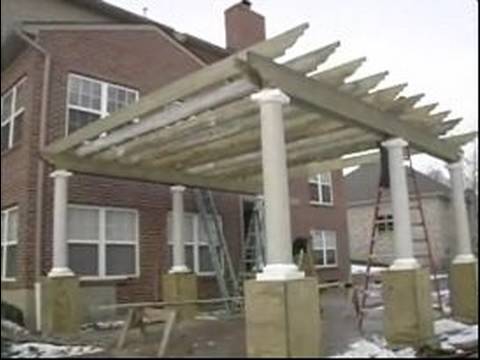 how to fasten pergola rafters