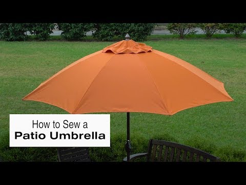 how to recover a garden umbrella