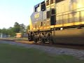 This is footage I shot of a CSX Gravel Ballast Freight charging northbound through Folkston,Georgia on the CSX NaHunta Sub with what I think sounded like a kickass SHAVE and a HAIRCUT salute from the crew on the evening of May 12th 2008 at 7:30PM....Oh Yeah Baby!!!!!Thanx for Watching and Enjoy!