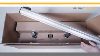 Монтаж Мобильной стойки с вытяжной лентой Белтрак Классик / Beltrac Classic