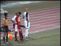 Fabian Barthez of Manchester United as an outfield player in a friendly match in Singapore in 2001
