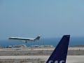 Alitalia take off md 82 Santorini