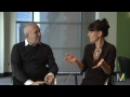 nathalie bondil's, director and chief curator of the montreal museum of fine arts, interview with jean paul gaultier during the exhibition announcement on no...
