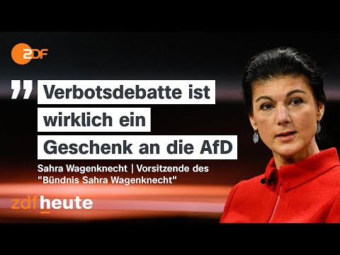 Sahra Wagenknecht zur AfD-Verbotsdebatte: »Ein Armutszeugnis« | Markus Lanz vom 17. Januar 2024