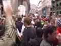 Milan-Manchester: tifosi inglesi in piazza Duomo a Milano