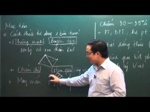 Phương pháp học Toán khi bước vào lớp 10 - thầy Lưu Huy Thưởng