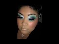 LOOK # 2 -"AQUA FLOWER"- SCANDALOUS COSMETICS EYESHADOWS
