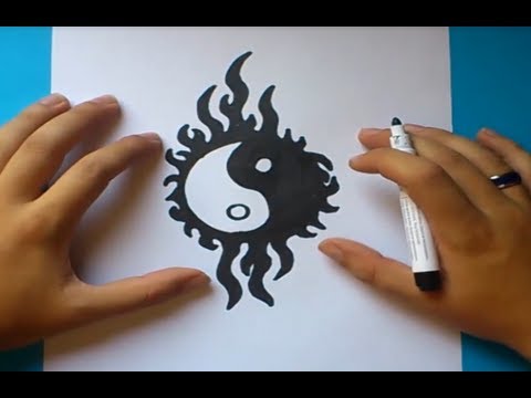 how to draw yin yang yo