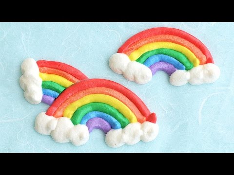 Rainbow Meringue Cookies - Eugenie Kitchen