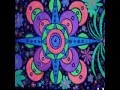Psychedelic Hand Painted Ultra violet glow Fabrics Psychedelic Hand Painted Ultra violet glow Fabrics