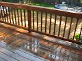 Mannion Shows Prep on a Deck that has Several coats of stain