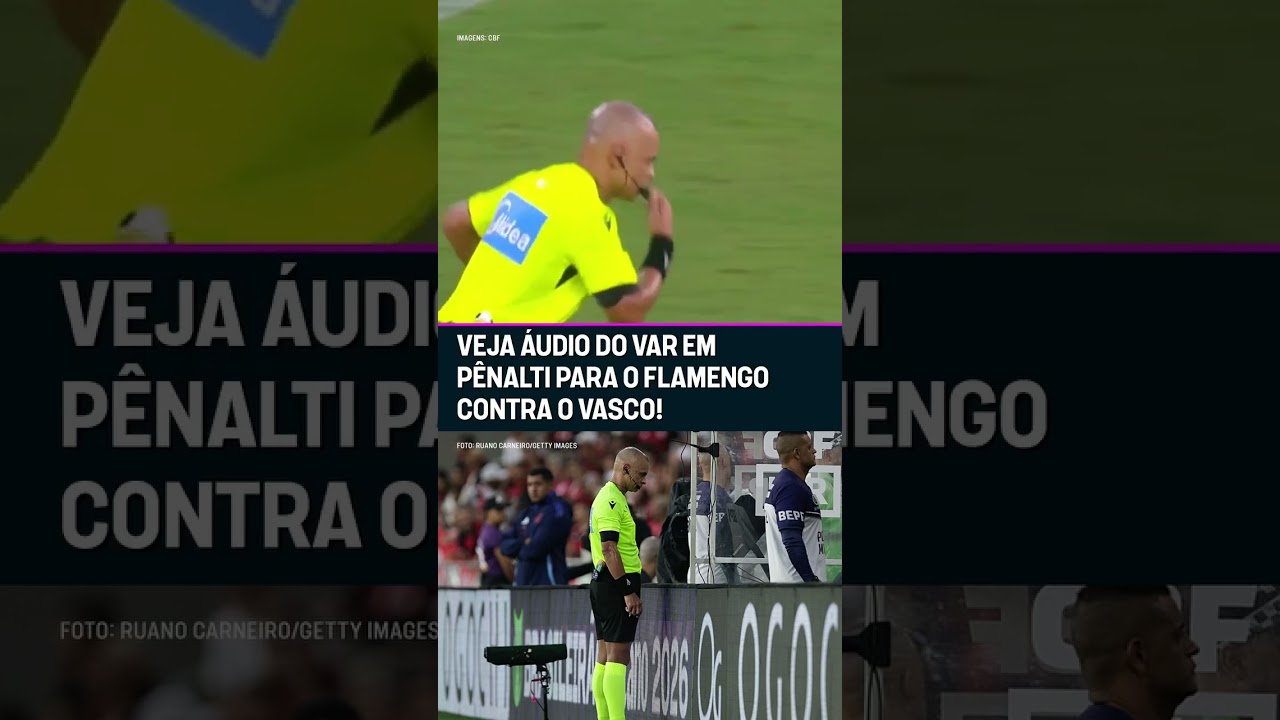 PISÃO NO TORNOZELO? CBF DIVULGOU O ÁUDIO DO VAR NO PÊNALTI MARCADO NO CLÁSSICO FLA X VASCO #shorts