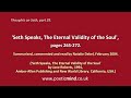 Thoughts on Seth, Part 29