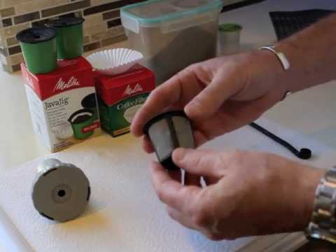 how to fill a reusable k cup