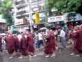 Monks Marching for Justice and Peace in Rangoon on 21 Sept.