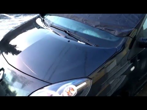 PKW Scheibenabdeckung Frostabdeckung Frontscheibe Abdeckung Winterschut anbringen Garage Anleitung