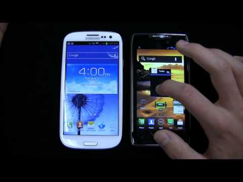 Samsung Galaxy S III vs. Motorola DROID RAZR MAXX Dogfight Part 1