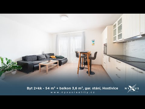 Video Prodej bytu 2+kk - 55 m² + balkon, garážové stání, Ječná, Hostivice, Praha - západ