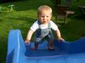 Thomas Climbing the slide