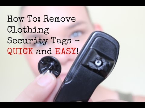 how to remove a security tag
