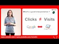 Differences between clicks&visits: How to interpret ur data?