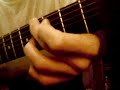 The main \"riff\" of my version of crossroad blues
