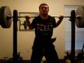 385 raw squat for 2 reps at 188 B/W. Taylor Peyronel.