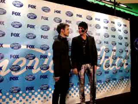 Adam Lambert, Kris Allen Post Show Radio PC