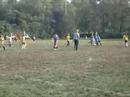 Hannah playing soccer