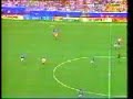 bebeto celebrates scoring in the 1994 world cup (bebeto's baby bonanza). the forward sprinted to the touchline and made the shape of a cradle with his arms