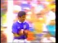 bebeto celebrates scoring in the 1994 world cup (bebeto's baby bonanza). the forward sprinted to the touchline and made the shape of a cradle with his arms