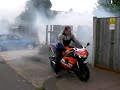 kevs honda fireblade cbr 954rr burnout