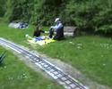 O&K Feldbahndampflok und BR96 durchfahren den Bhf Stadtpark O&K Feldbahndampflok und BR96 durchfahren den Bhf Stadtpark