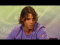 Rafael Nadal speaks after pulling out of Wimbledon