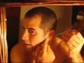 Leozinho Vieira draining his ears
