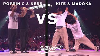 Kite & Madoka vs Ness & Poppin C – Juste Debout 2017 Popping Semi Final (Another angle)