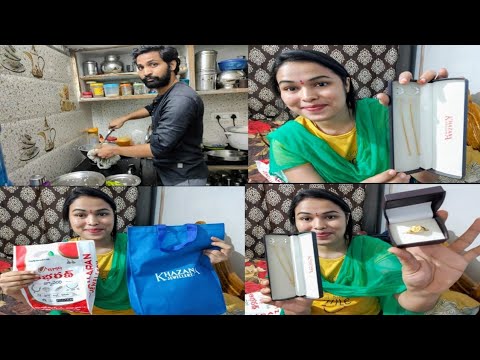 OMG! ఫస్ట్ టైం live లో అన్నయ్య వంట చేశాడు/అమ్మ, అన్నయ్యకు తీసుకున్న gold jewellery with price/vlog