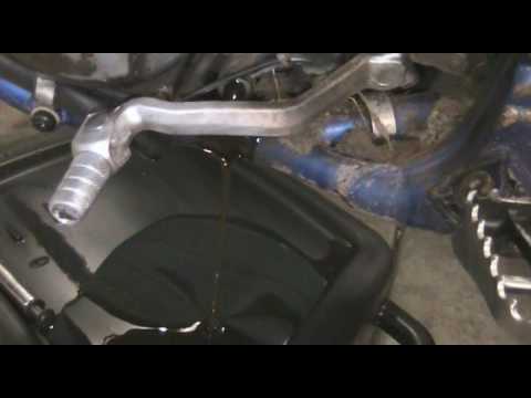 how to drain oil on yz250f