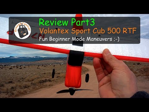Review Part3 - Volantex Sport Cub 500 RTF from Banggood - Fun Beginner Mode Maneuvers ;-)