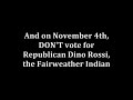 republican dino rossi courts the native vote.