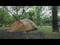 大分県城ヶ原オートキャンプ場でアメのソロキャンプ -第3話 完結編- solo camp, new tent unveiling, #3 昼寝城