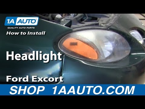 How To Install Replace Change Headlight 1998-03 Ford Excort ZX2 Coupe